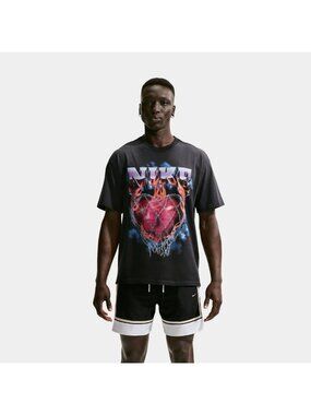 Nike Men's Love The Game T-Shirt Short Sleeve Crew Black Size L NEW WITH TAGS!